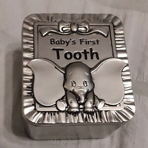 New Precious Moments Disney Dumbo Baby's First Tooth Box